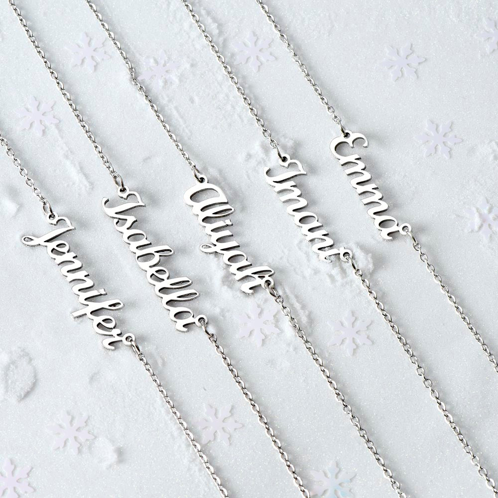 Stepdaughter Wedding Gift | On This Day Name Necklace 0555T3N