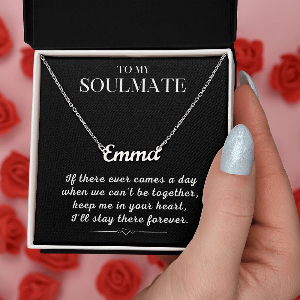 Soulmate Gift | Promise Name Necklace 0765T1N