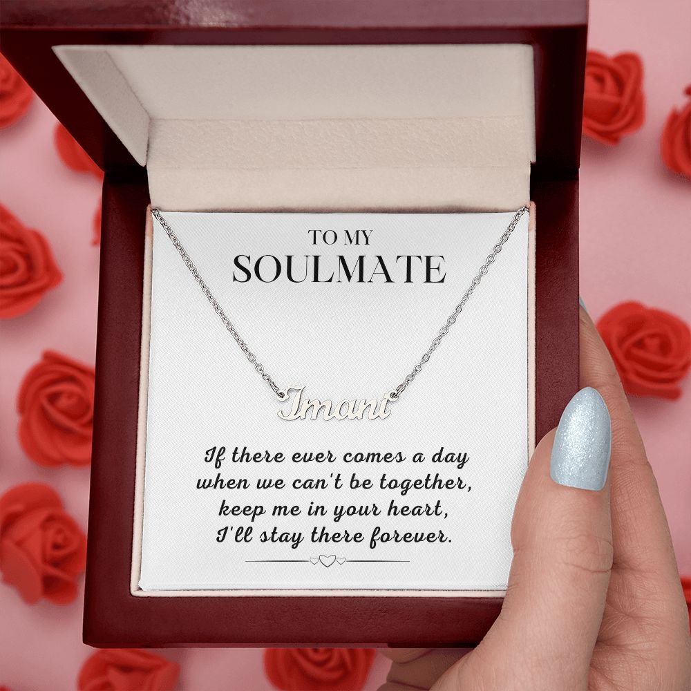 Soulmate Gift | Promise Name Necklace 0765T2N