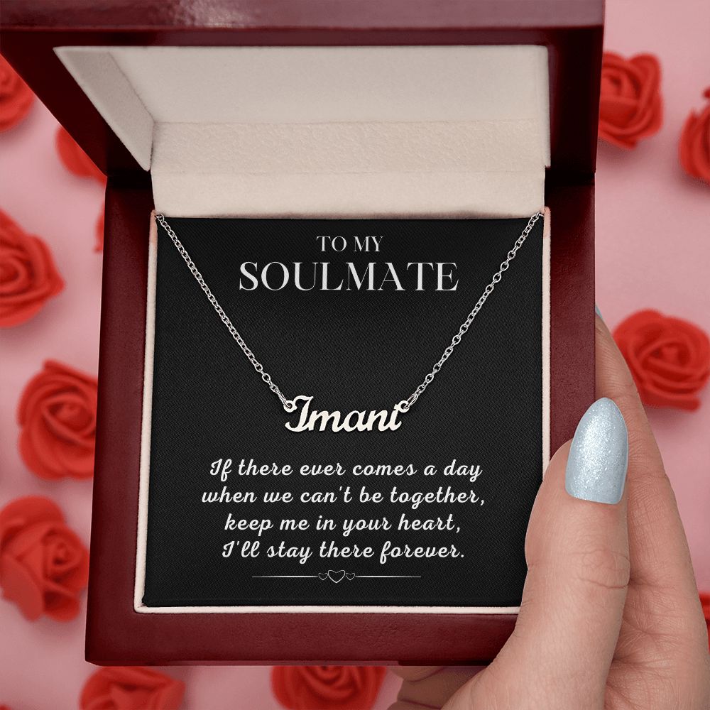 Soulmate Gift | Promise Name Necklace 0765T1N