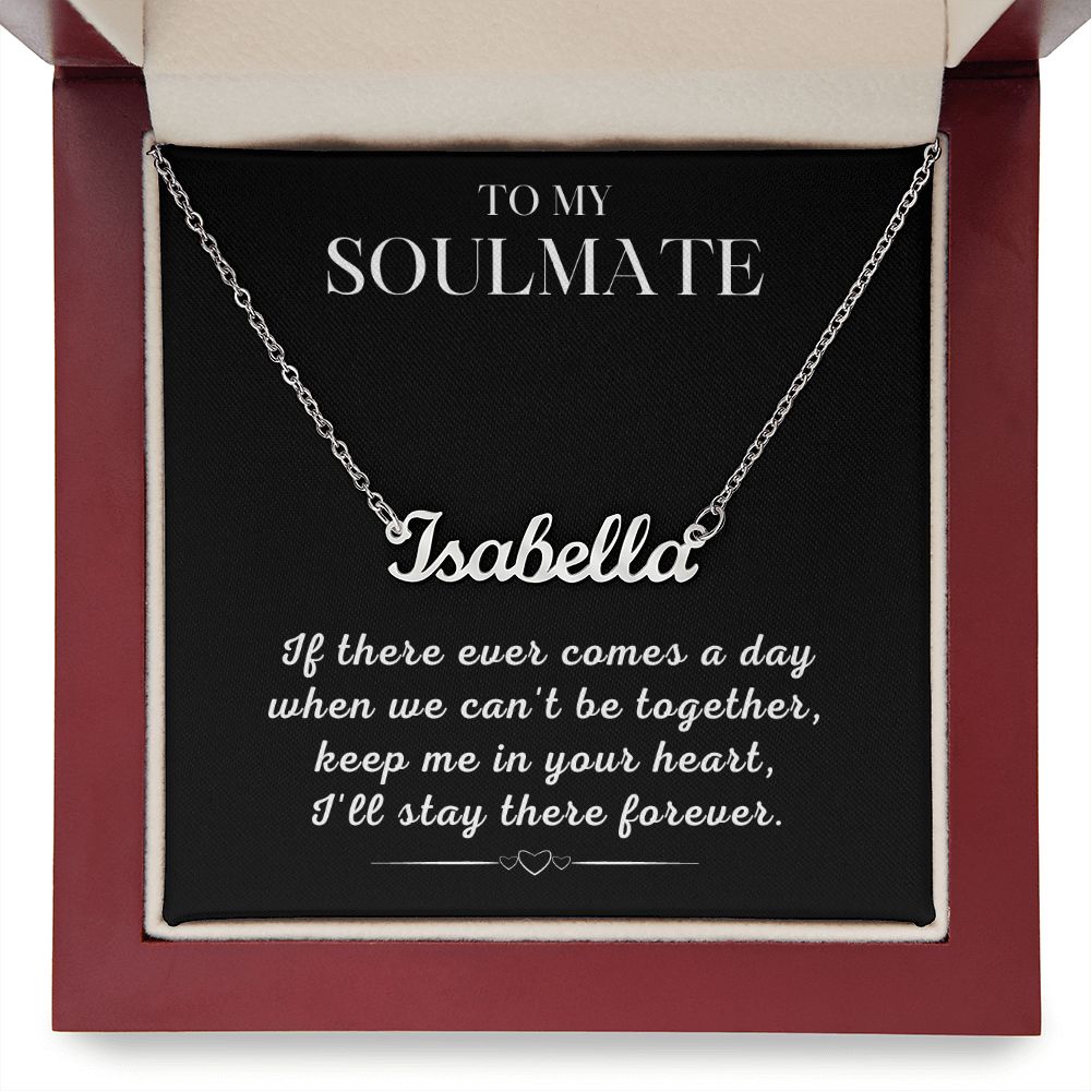 Soulmate Gift | Promise Name Necklace 0765T1N