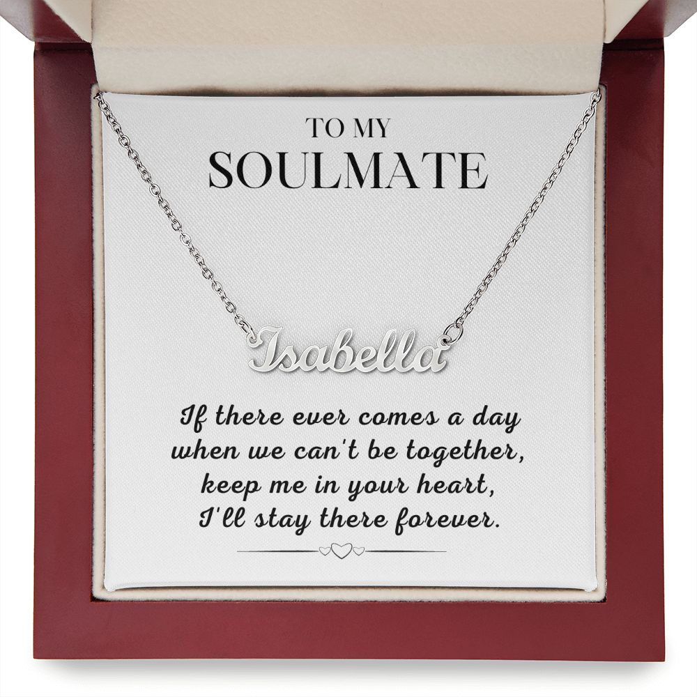 Soulmate Gift | Promise Name Necklace 0765T2N