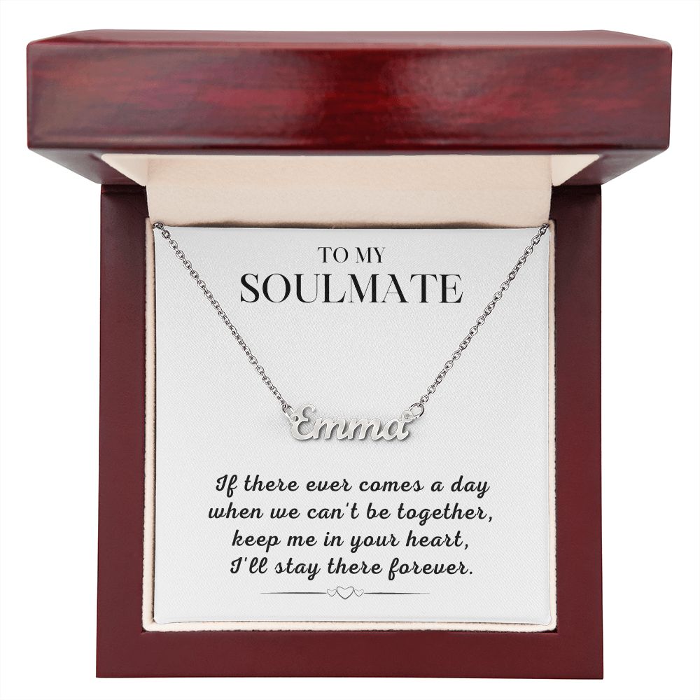 Soulmate Gift | Promise Name Necklace 0765T2N
