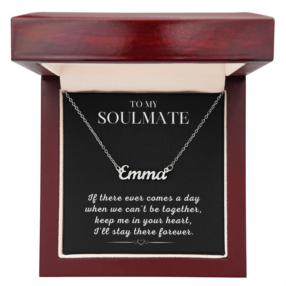 Soulmate Gift | Promise Name Necklace 0765T1N