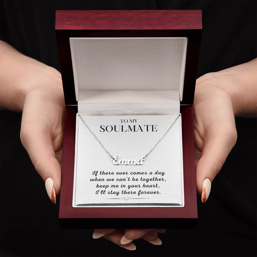 Soulmate Gift | Promise Name Necklace 0765T2N