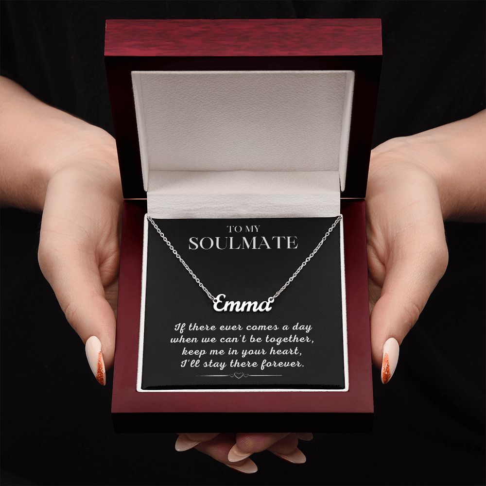 Soulmate Gift | Promise Name Necklace 0765T1N