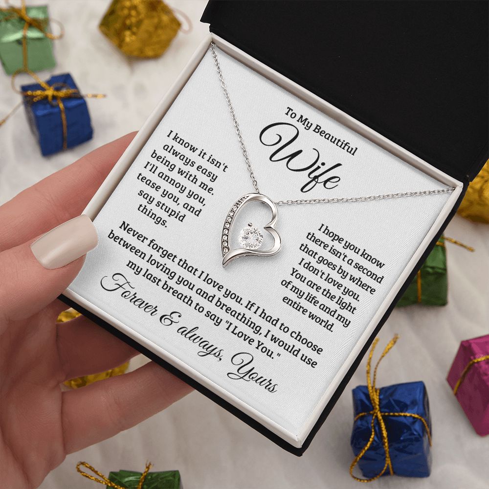 Gift For Wife | Never Forget That I Love You Necklace 0741T1F