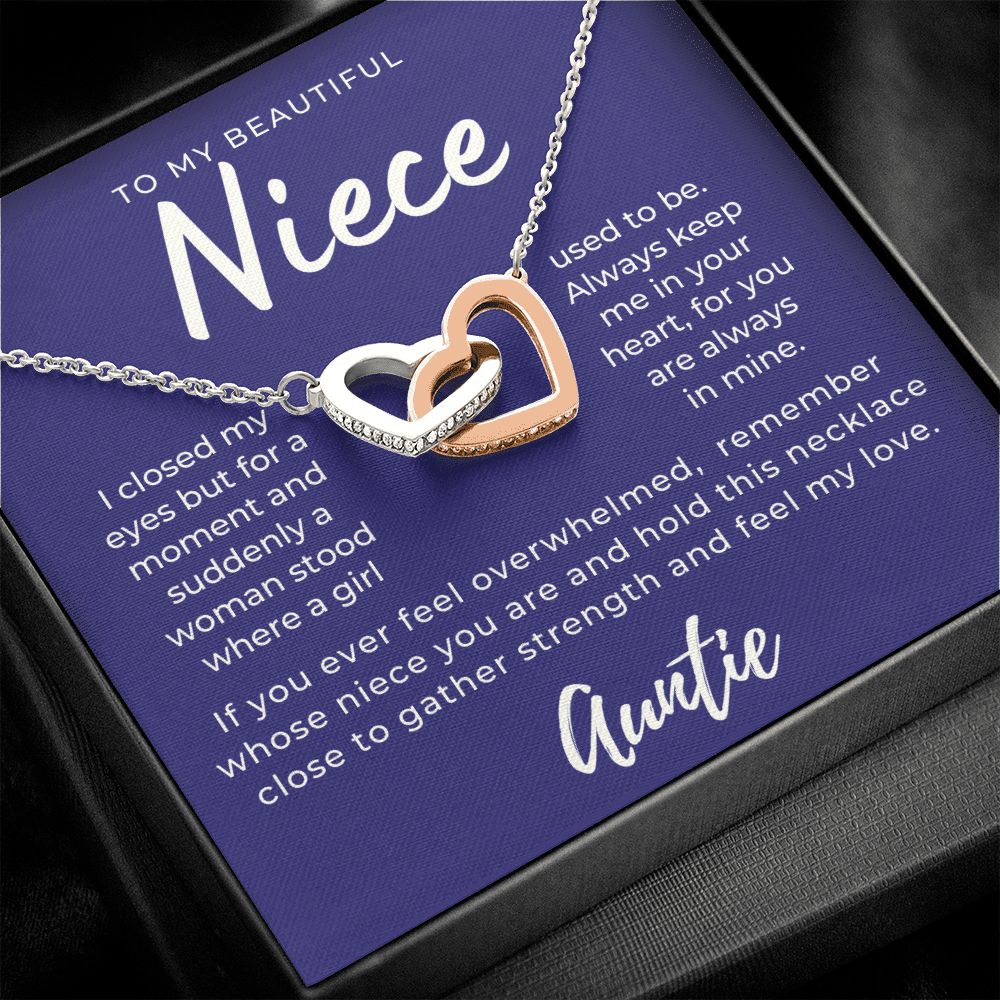 Niece Gift From Aunt | In My Heart Necklace 0631T10