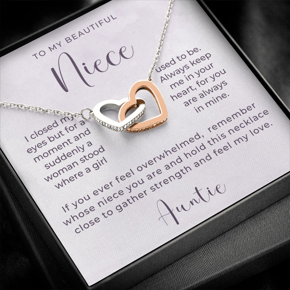 Niece Gift From Aunt | In My Heart Necklace 0631T17