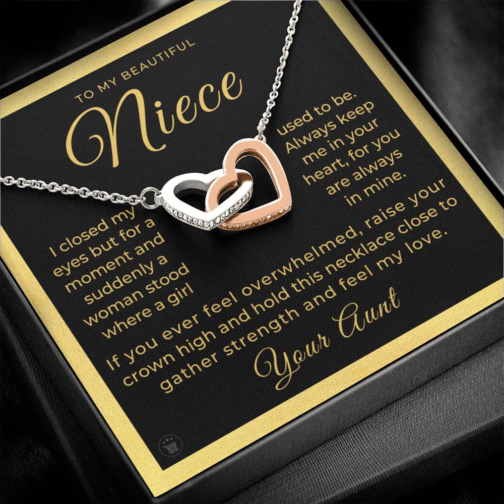 Niece Gift From Aunt | In My Heart Necklace 0632T7