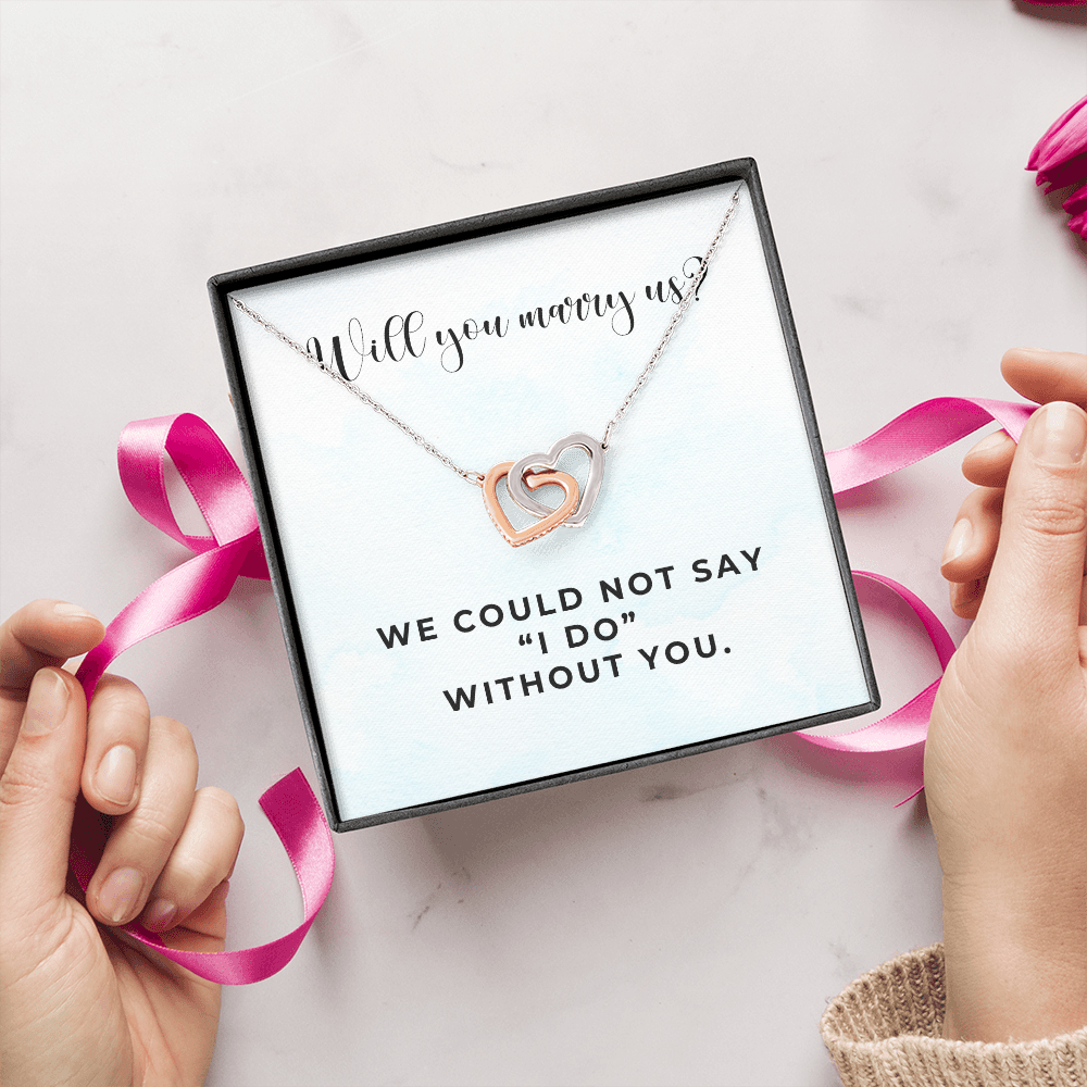 Officiant Proposal Gift | Marry Us Necklace 0589T8