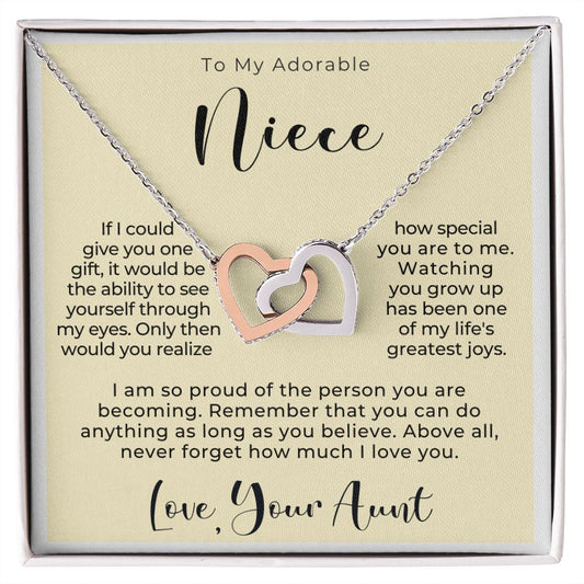 Niece Gift From Aunt | My Love Necklace 0628T4