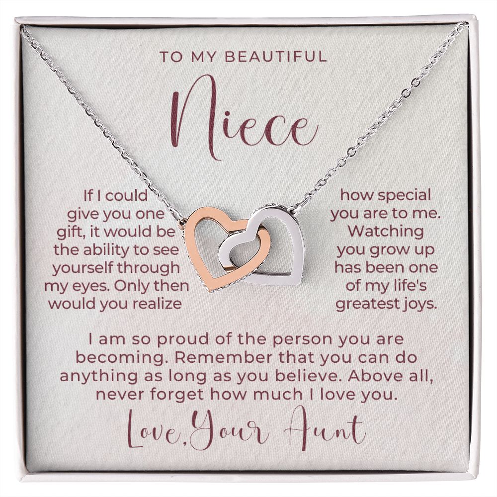 Niece Gift From Aunt | My Love Necklace 0628T16