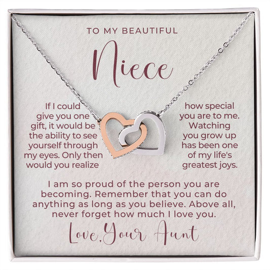 Niece Gift From Aunt | My Love Necklace 0628T16