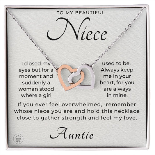 Niece Gift From Aunt | In My Heart Necklace 0631T5