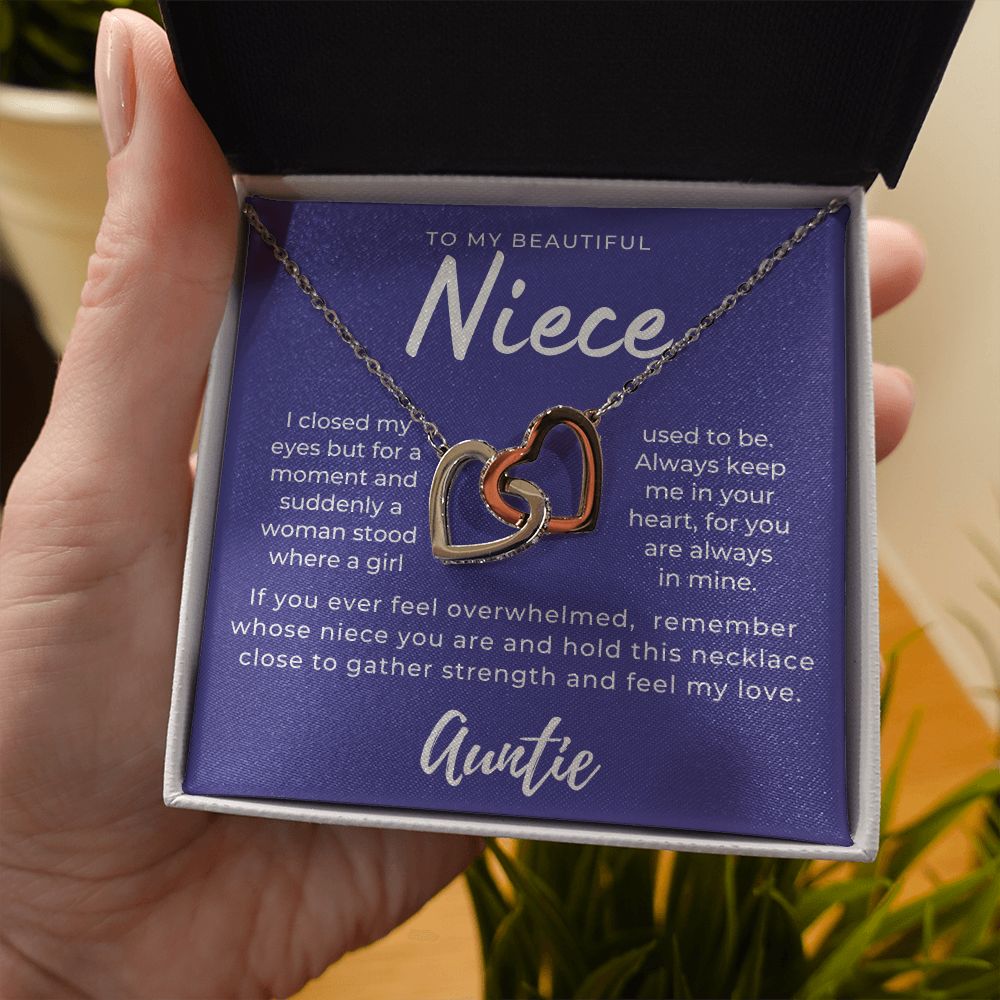 Niece Gift From Aunt | In My Heart Necklace 0631T10