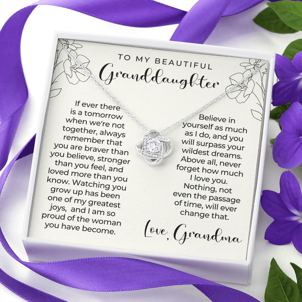 Granddaughter Gift | Believe Necklace 0547T11