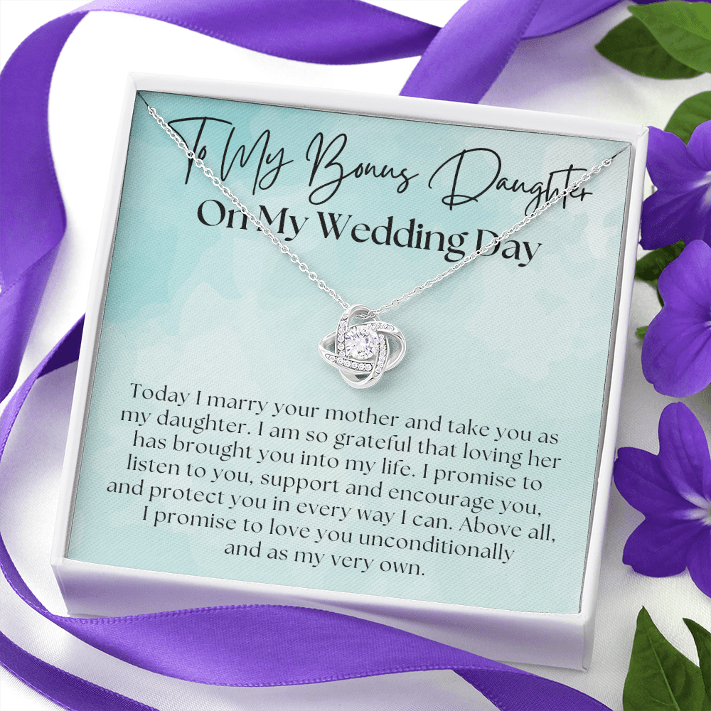 Stepdaughter Wedding Gift | Promise Necklace 0550T11