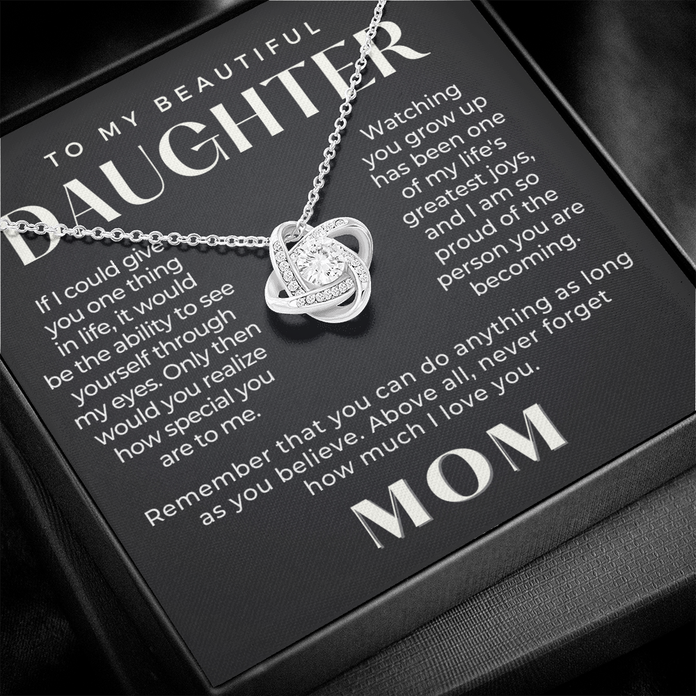 Daughter Gift From Mom | Believe Necklace 0576T8