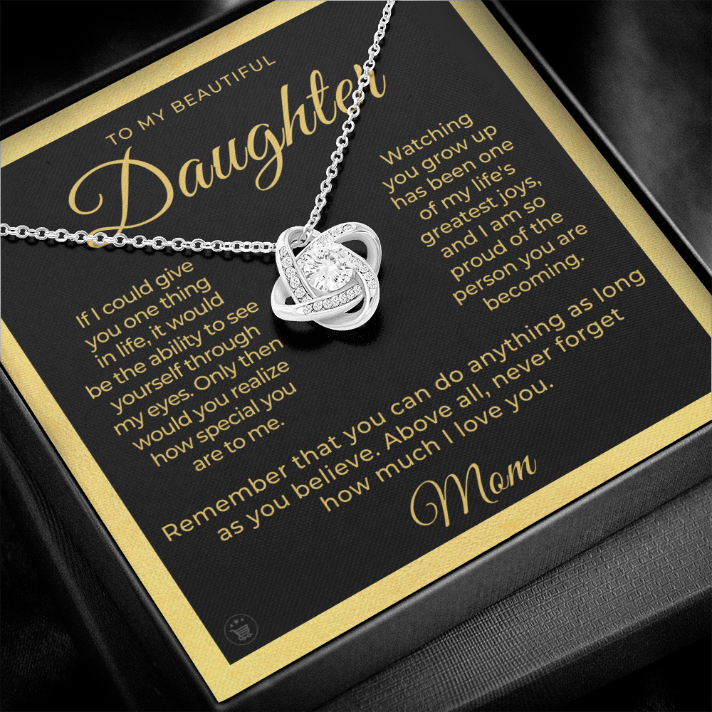 Daughter Gift From Mom | Believe Necklace 0576T7