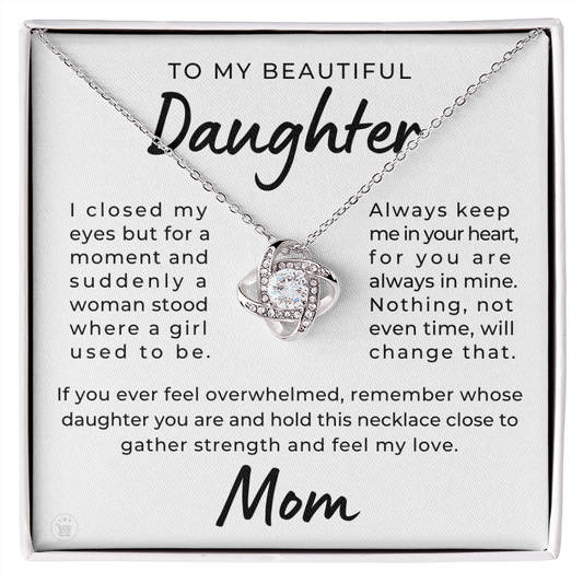 Daughter Gift From Mom | Keep Me Necklace 0580T1