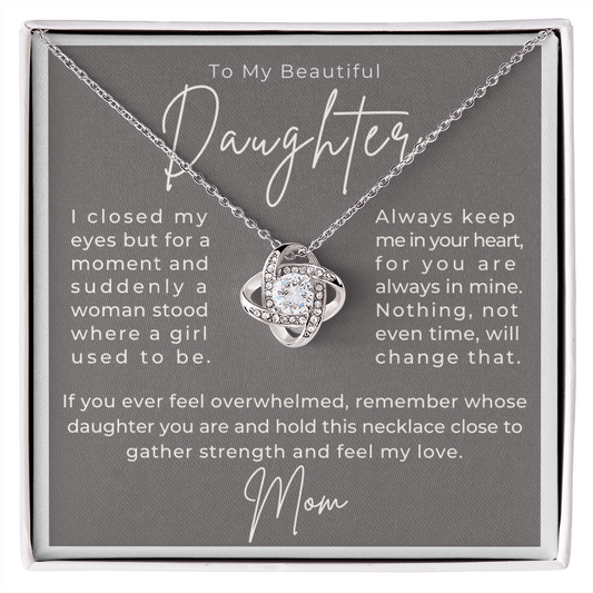 Daughter Gift From Mom | Keep Me Necklace 0580T3