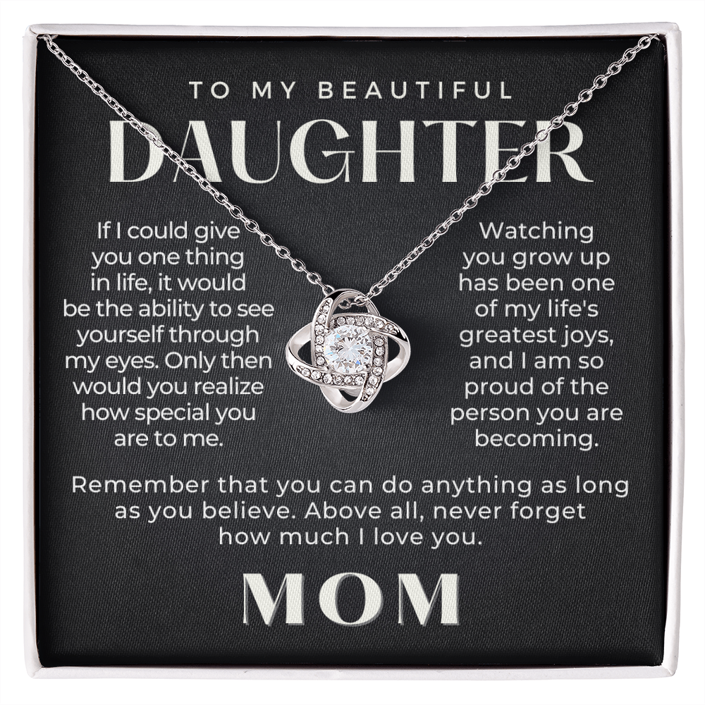 Daughter Gift From Mom | Believe Necklace 0576T8