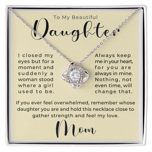 Daughter Gift From Mom | Keep Me Necklace 0580T4