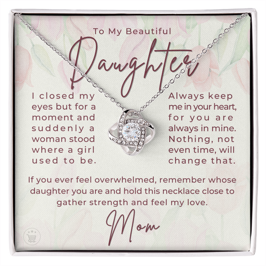 Daughter Gift From Mom | Keep Me Necklace 0580T6