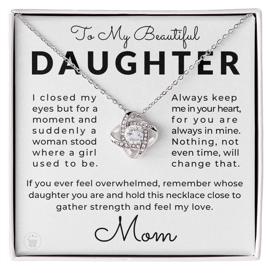 Daughter Gift From Mom | Keep Me Necklace 0580T2