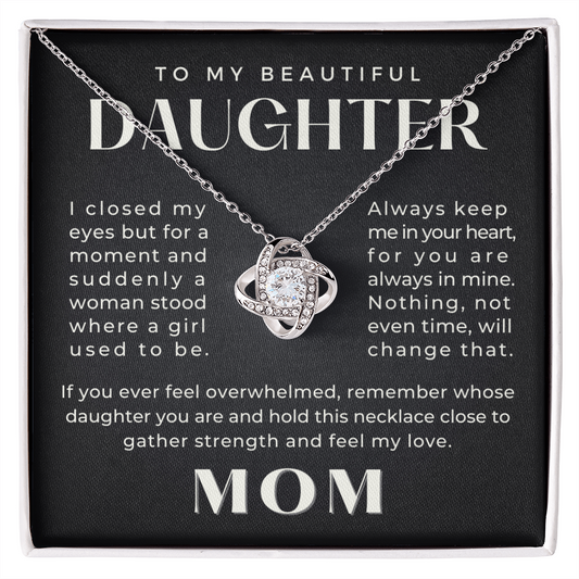 Daughter Gift From Mom | Keep Me Necklace 0580T8