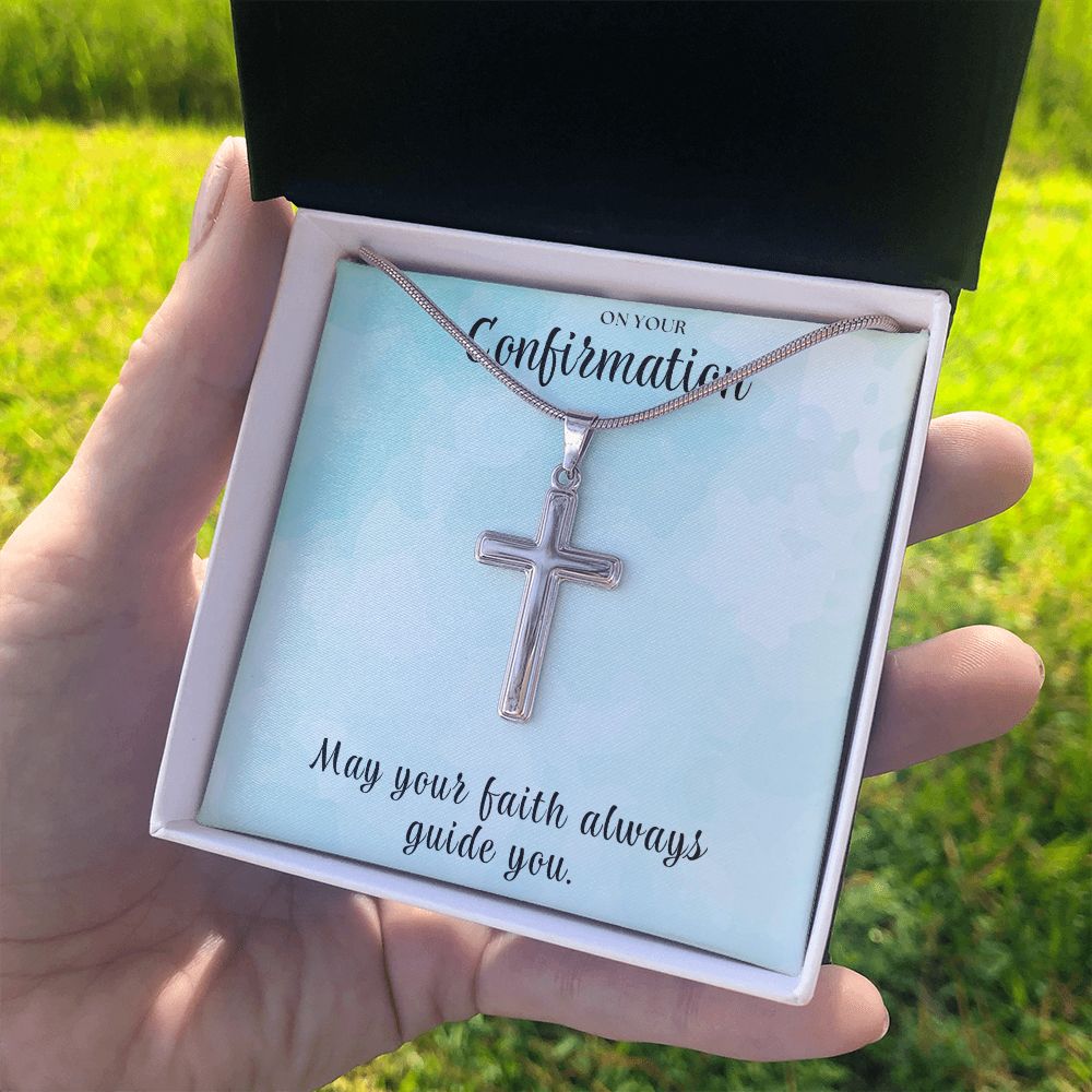 Christian Gift For Her | Faith Cross Necklace 0808SSCN