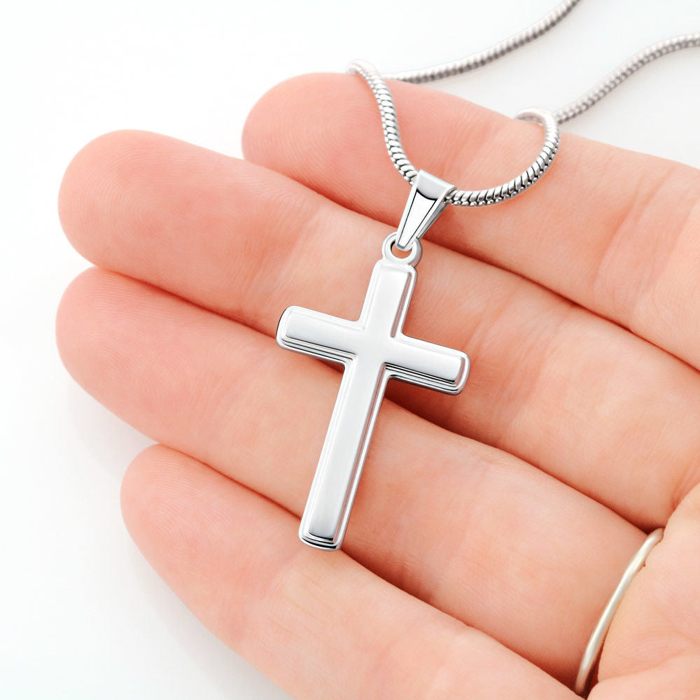Christian Gift For Her | Faith Cross Necklace 0808SSCN