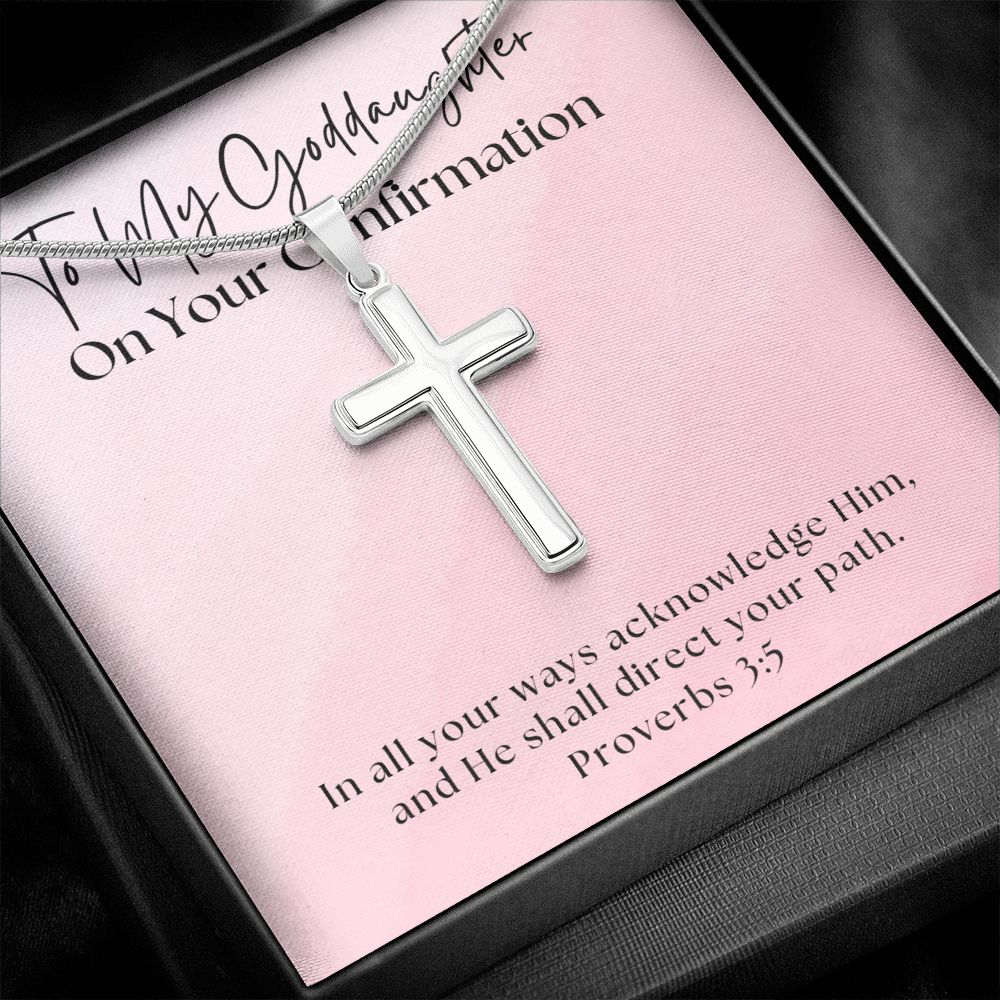 Confirmation Gift For Girl | Your Path Cross Necklace 0818SSCN