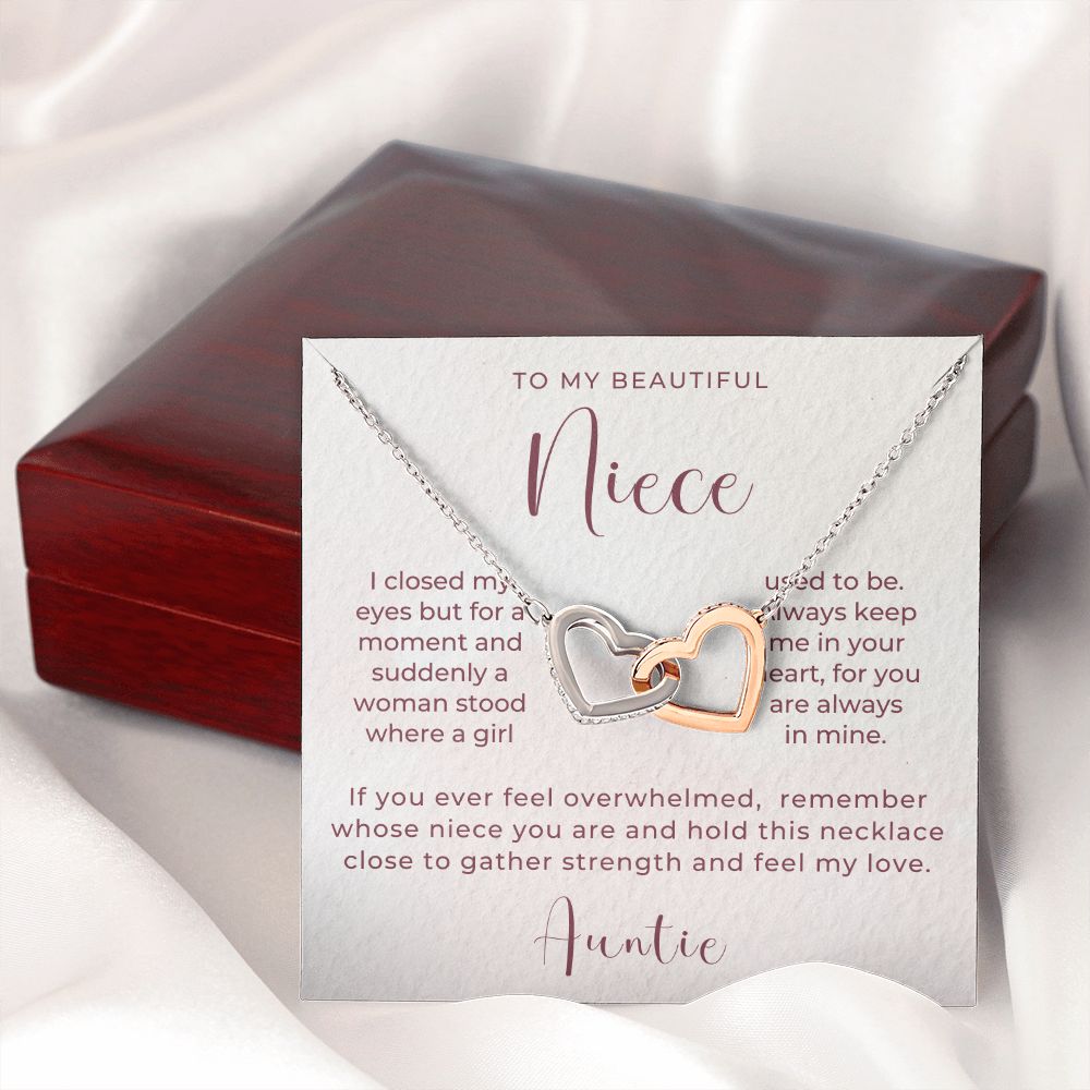 Niece Gift From Aunt | In My Heart Necklace 0631T16