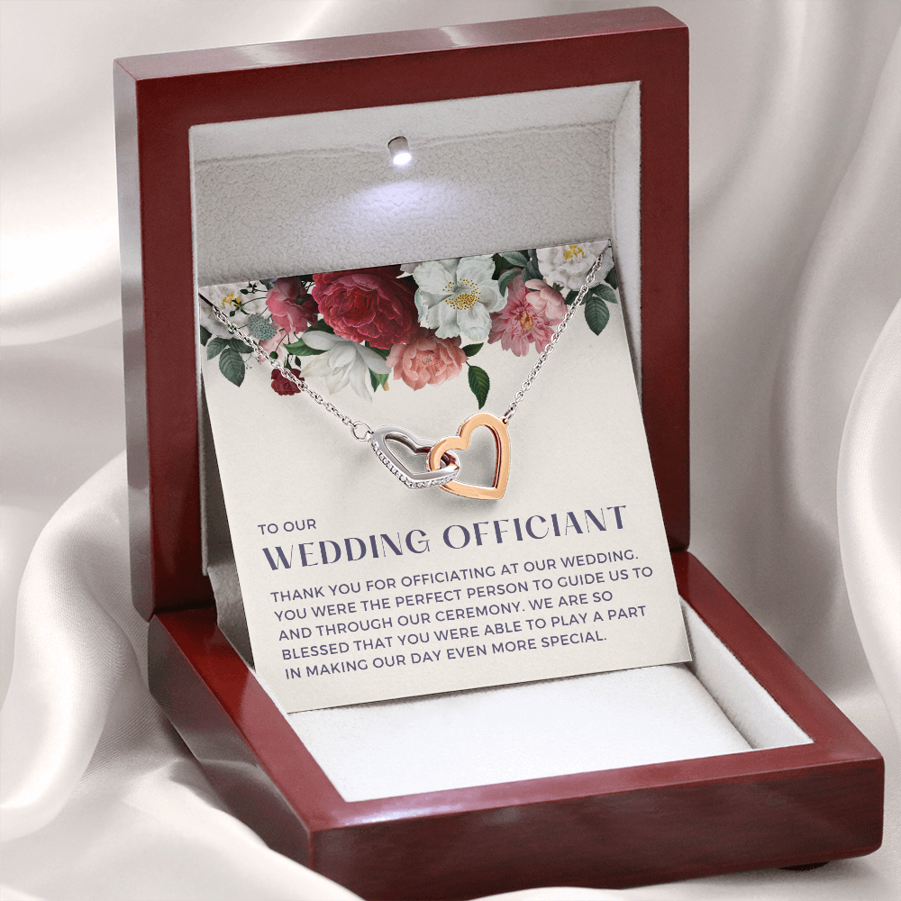 Officiant Proposal Gift | Thank You Necklace 0590T5