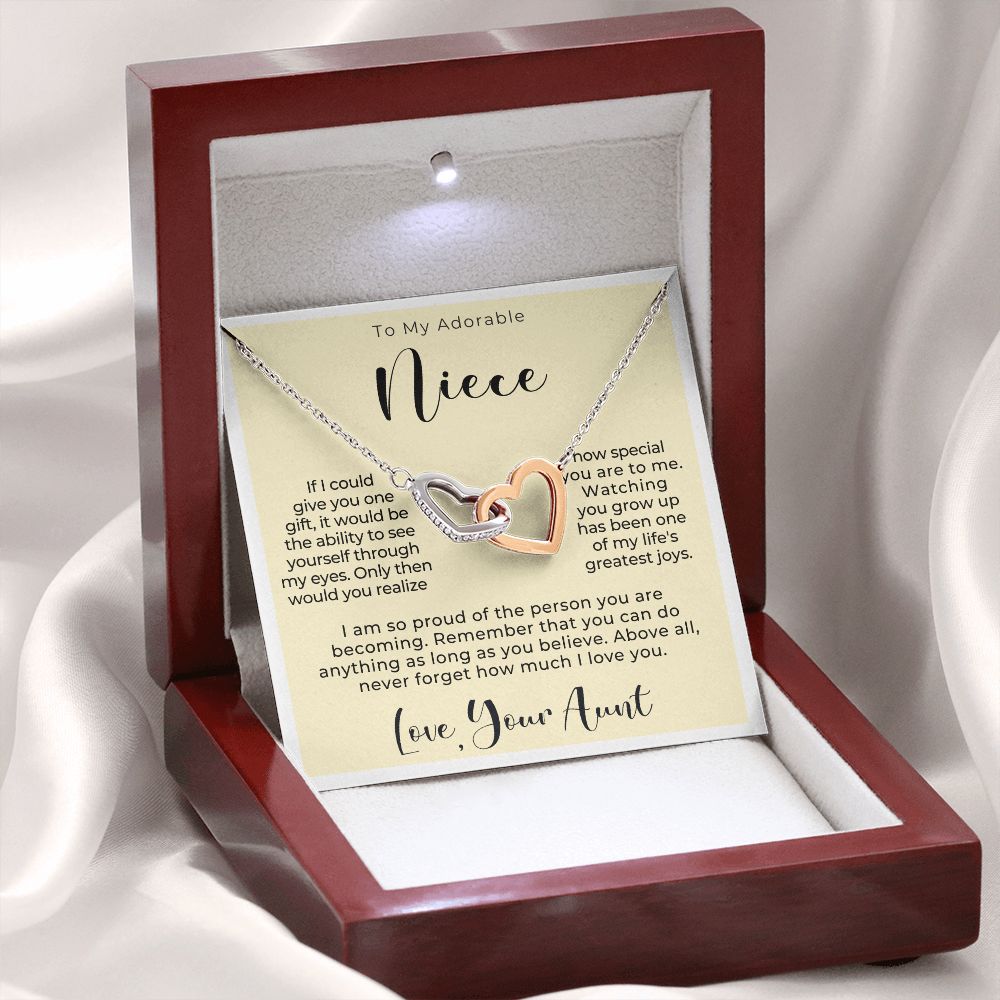 Niece Gift From Aunt | My Love Necklace 0628T4