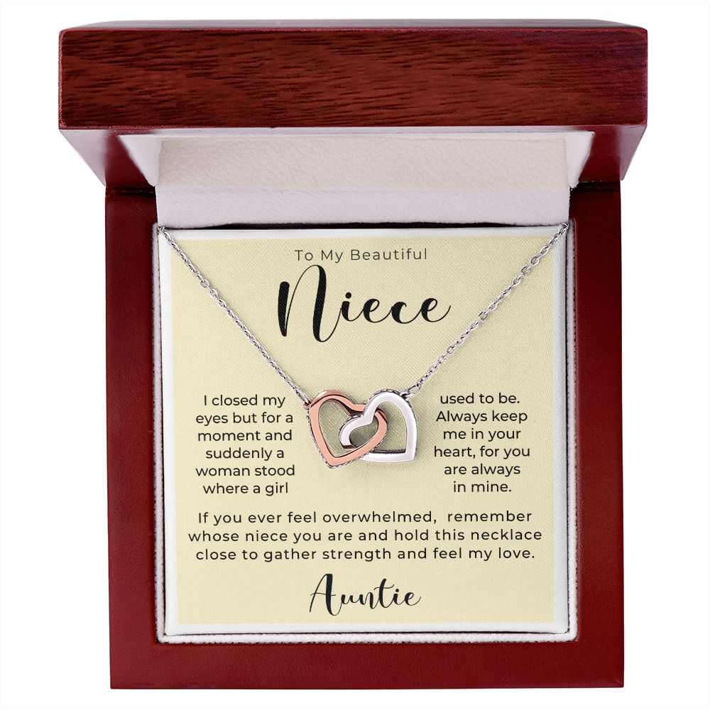 Niece Gift From Aunt | In My Heart Necklace 0631T4