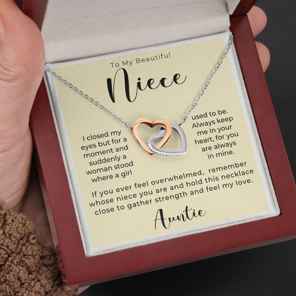 Niece Gift From Aunt | In My Heart Necklace 0631T4