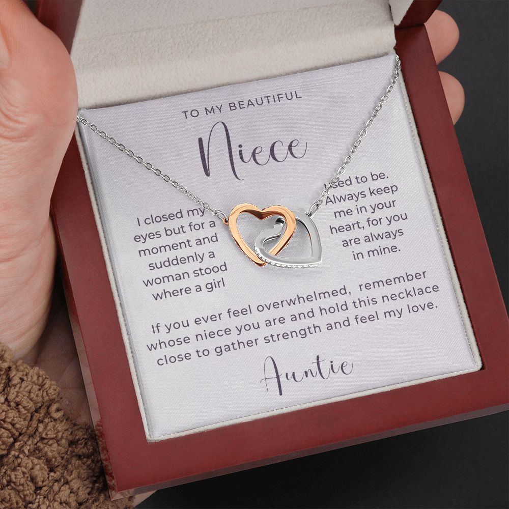 Niece Gift From Aunt | In My Heart Necklace 0631T17