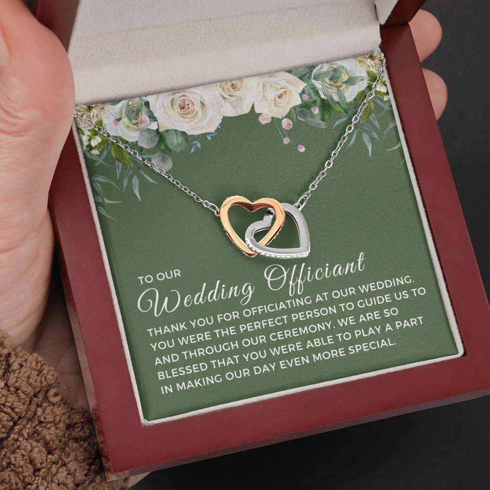 Officiant Proposal Gift | Thank You Necklace 0590T4