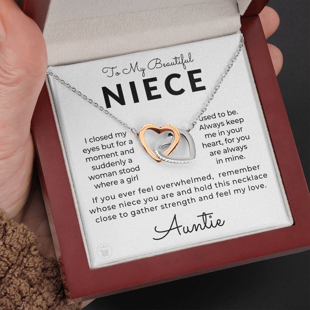 Niece Gift From Aunt | In My Heart Necklace 0631T2