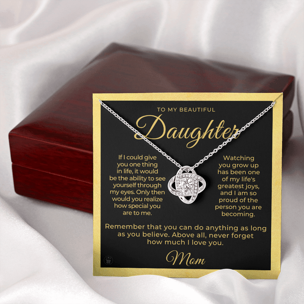 Daughter Gift From Mom | Believe Necklace 0576T7