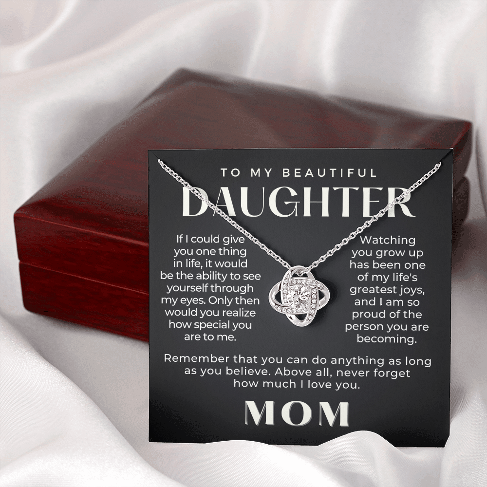 Daughter Gift From Mom | Believe Necklace 0576T8