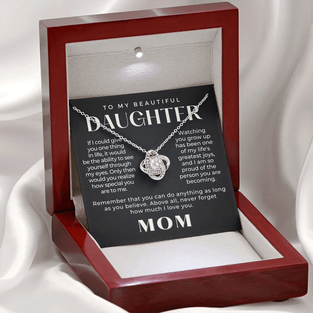 Daughter Gift From Mom | Believe Necklace 0576T8