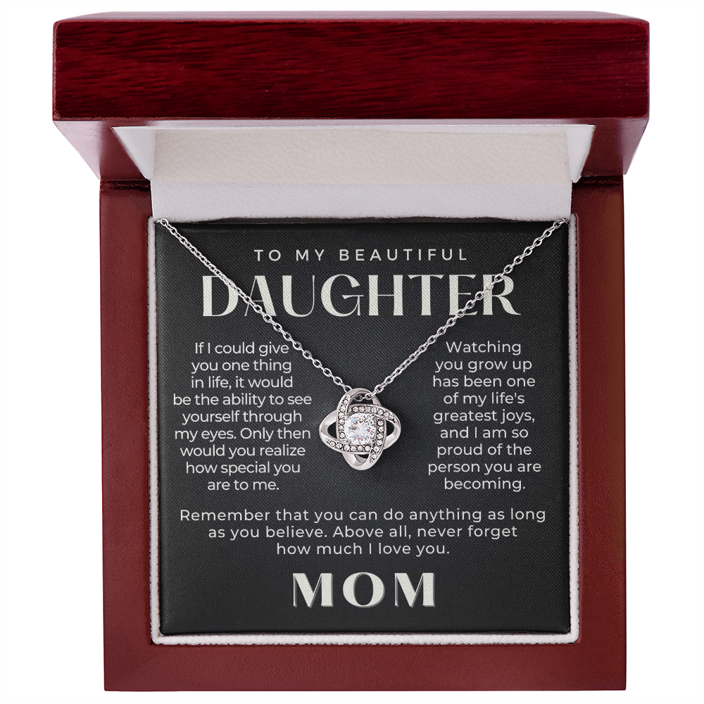 Daughter Gift From Mom | Believe Necklace 0576T8