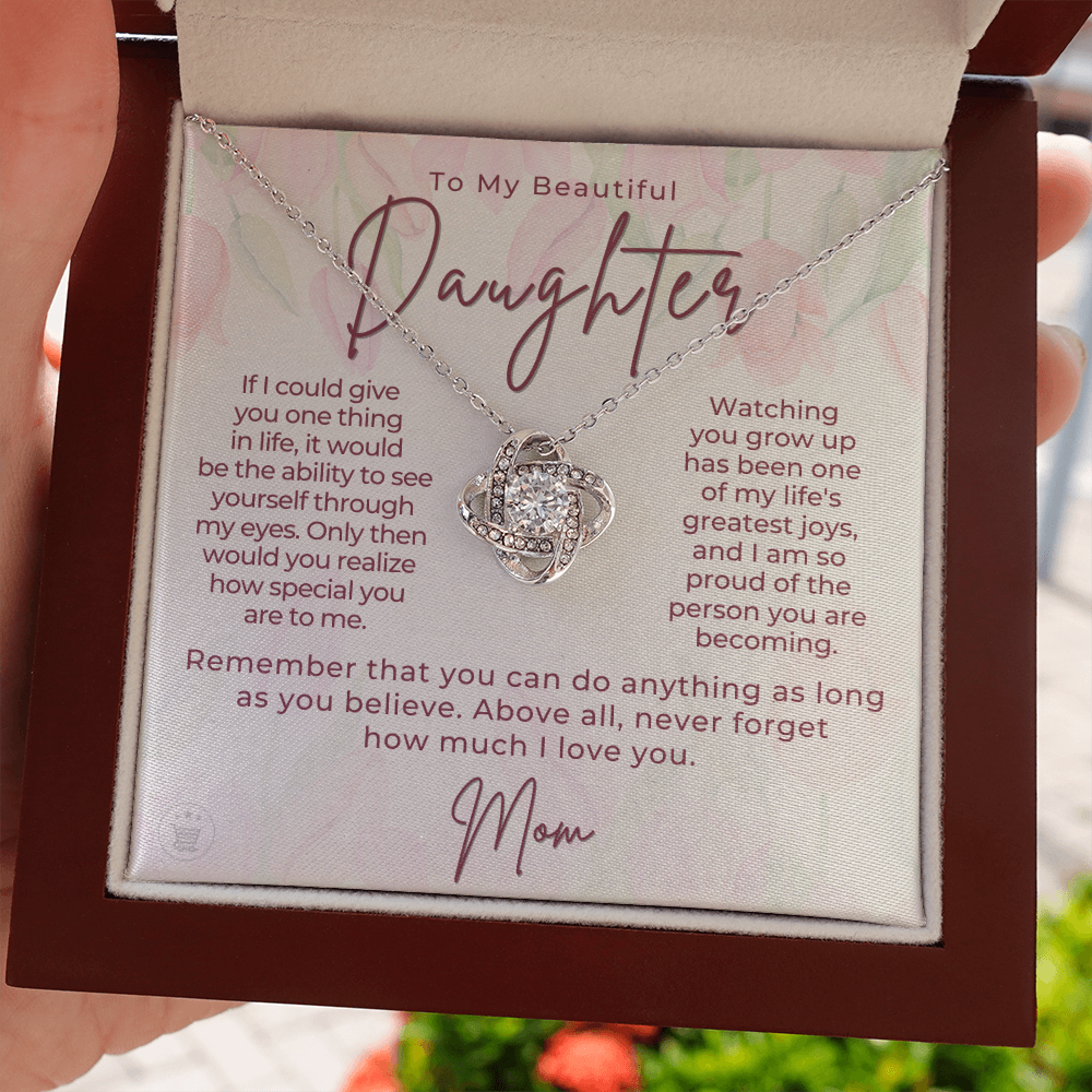 Daughter Gift From Mom | Believe Necklace 0576T6