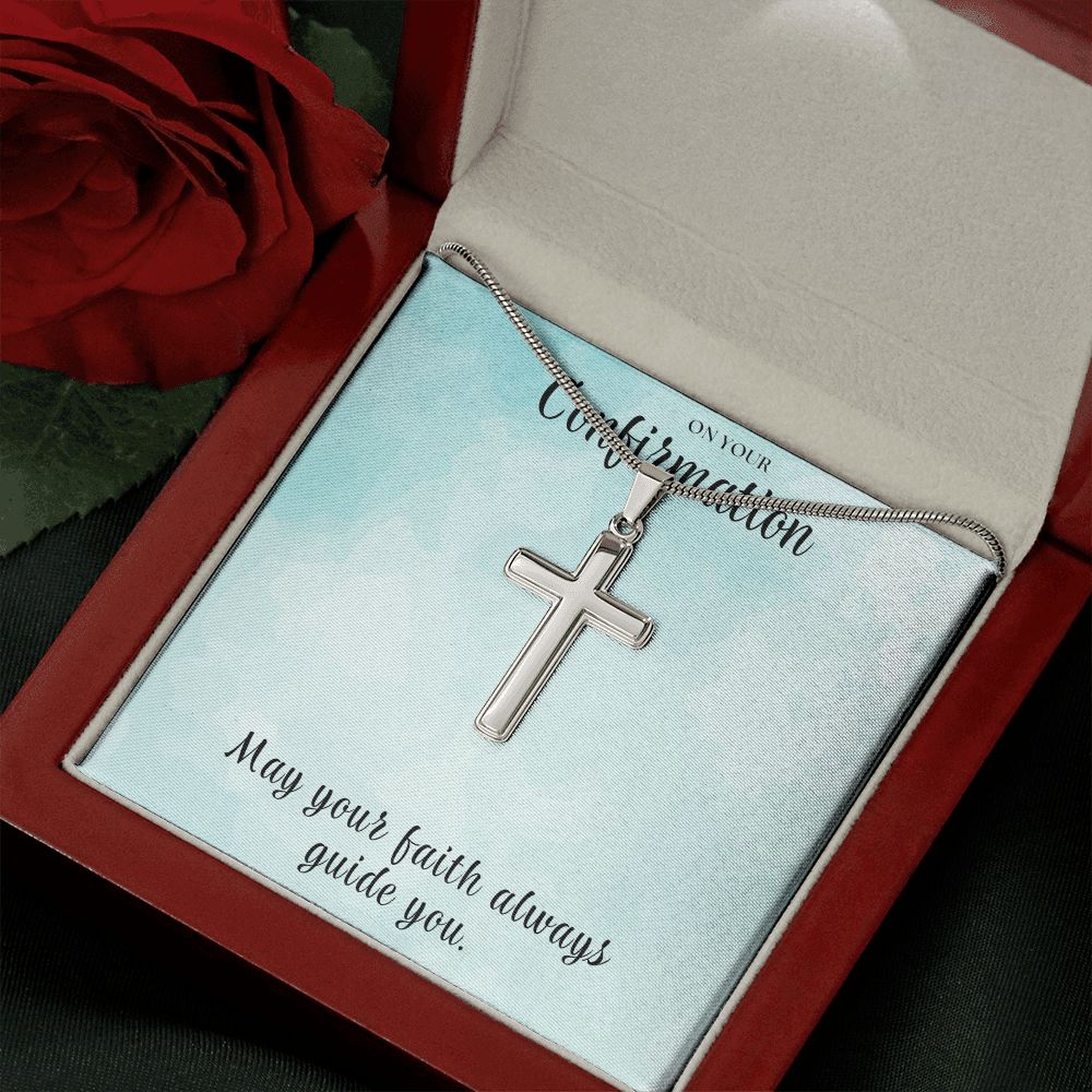 Christian Gift For Her | Faith Cross Necklace 0808SSCN