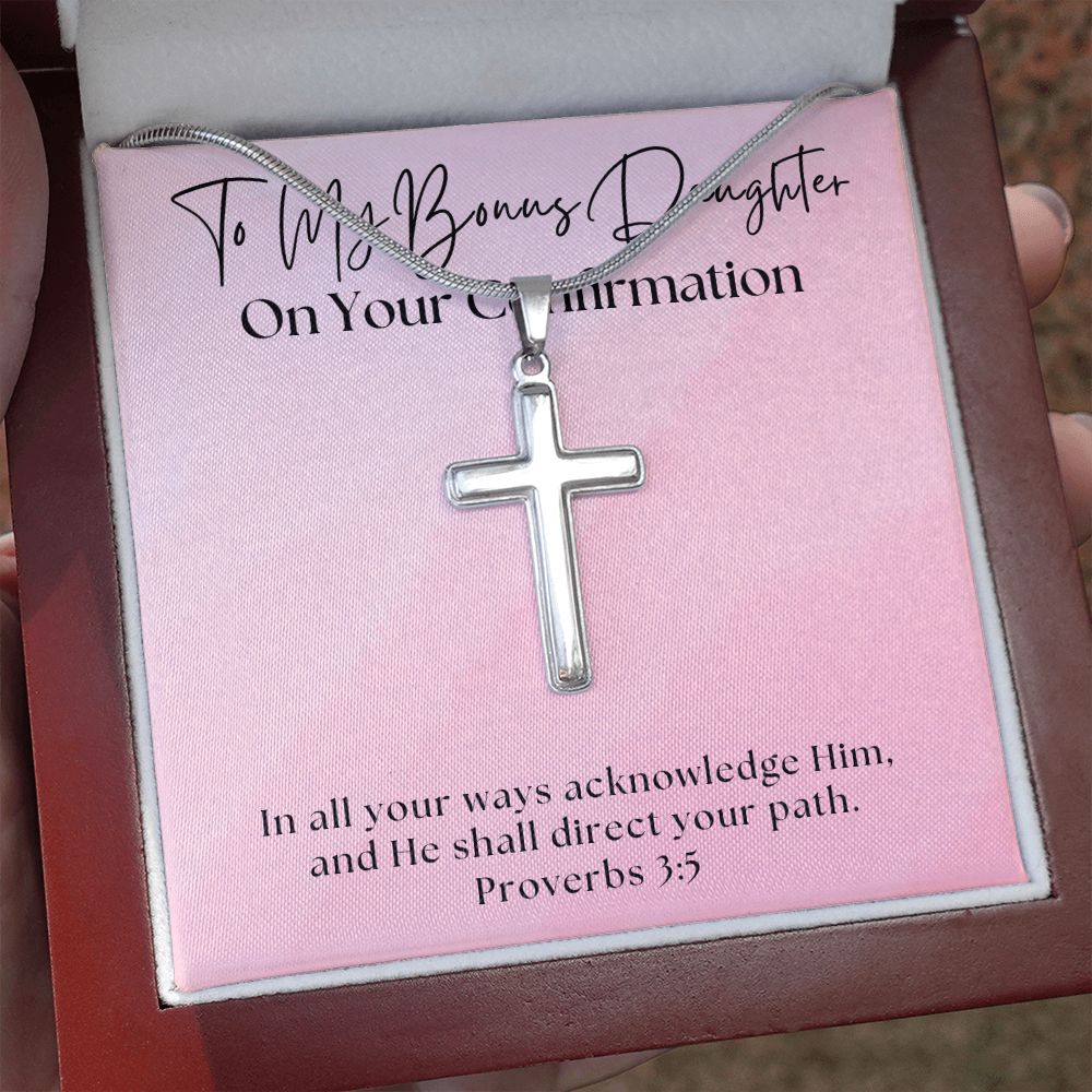 Confirmation Gift For Girl | Your Path Cross Necklace 0816SSCN