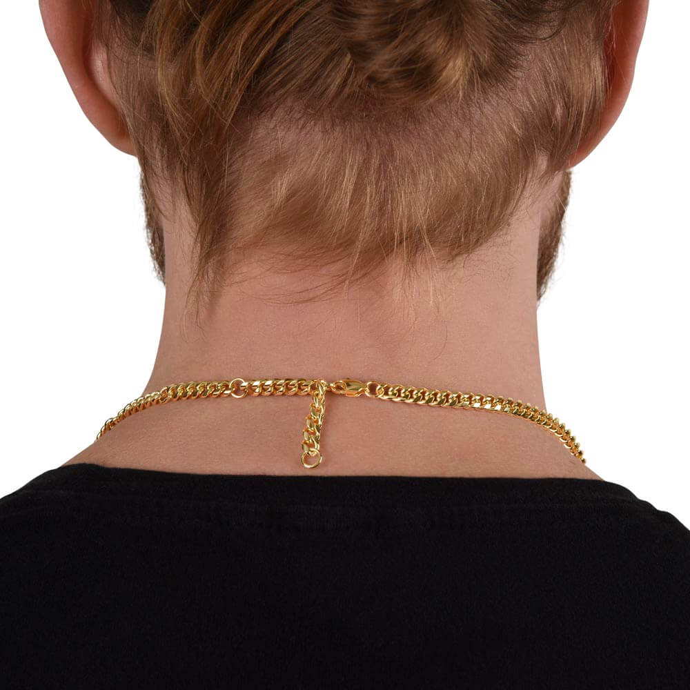 Gift for Adult Son From Mom | In Your Heart Cuban Link Chain 0596T14